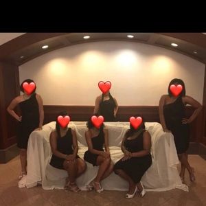 Mini black formal dress